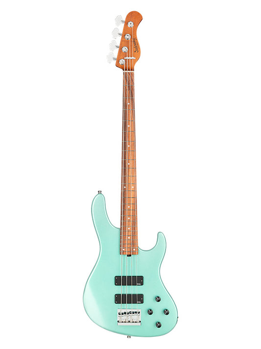 Metroexpress, Modern Bass, 4 cordes, 24 frettes - Sage Green Metallic,Morado