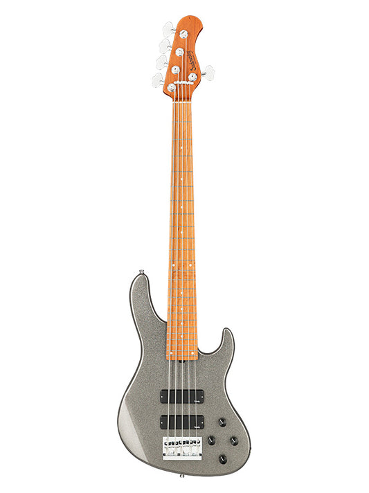 Metroexpress, Modern Bass, 5 cordes, 24 frettes - Silver Sparkle,Maple