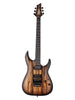 Schecter C-1 Pale Moon FR Natural Satin Black Burst