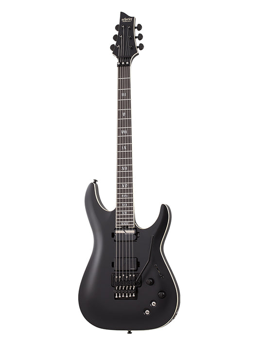 Schecter C-1 SLS Elite Evil Twin Floyd Rose, micro Sustainiac - Satin Black