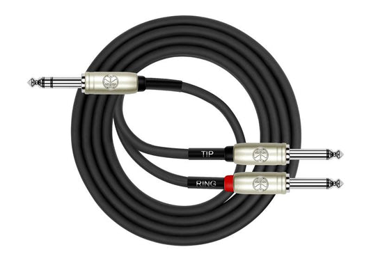 Kirlin Cable Jack Stéréo vers 2 Jack 1,5M