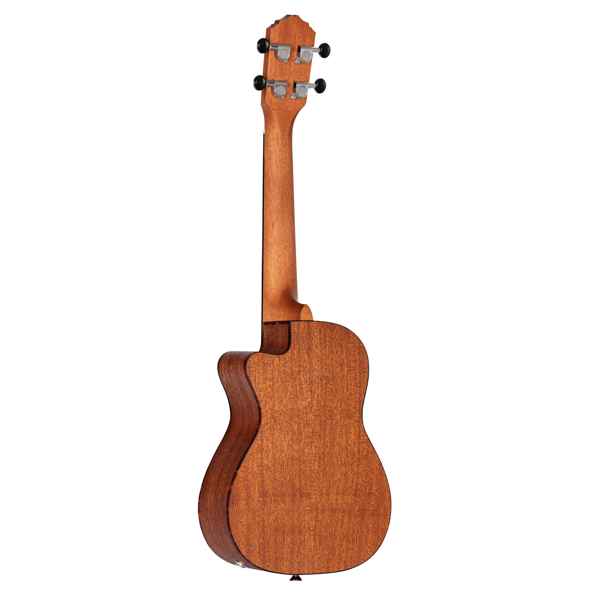 RU5MM-CE, modèle Concert pan coupé, EQ MagusUke, table sapele avec motif, f/e sapele, manche acajou, naturel satiné