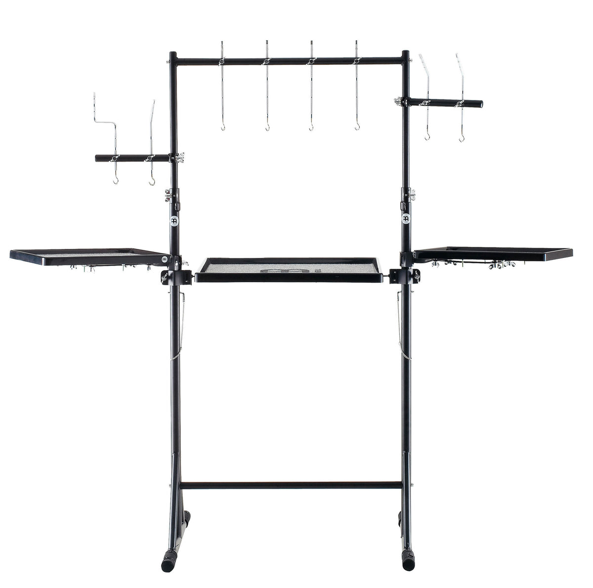 Workstation complet pour percussions, tables en fibre de verre, structure acier, totalement personnalisable, noir poudré