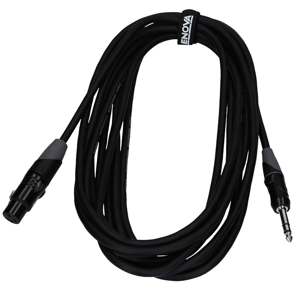 Câble micro XLR femelle/Jack stéréo, 1 mètre, noir