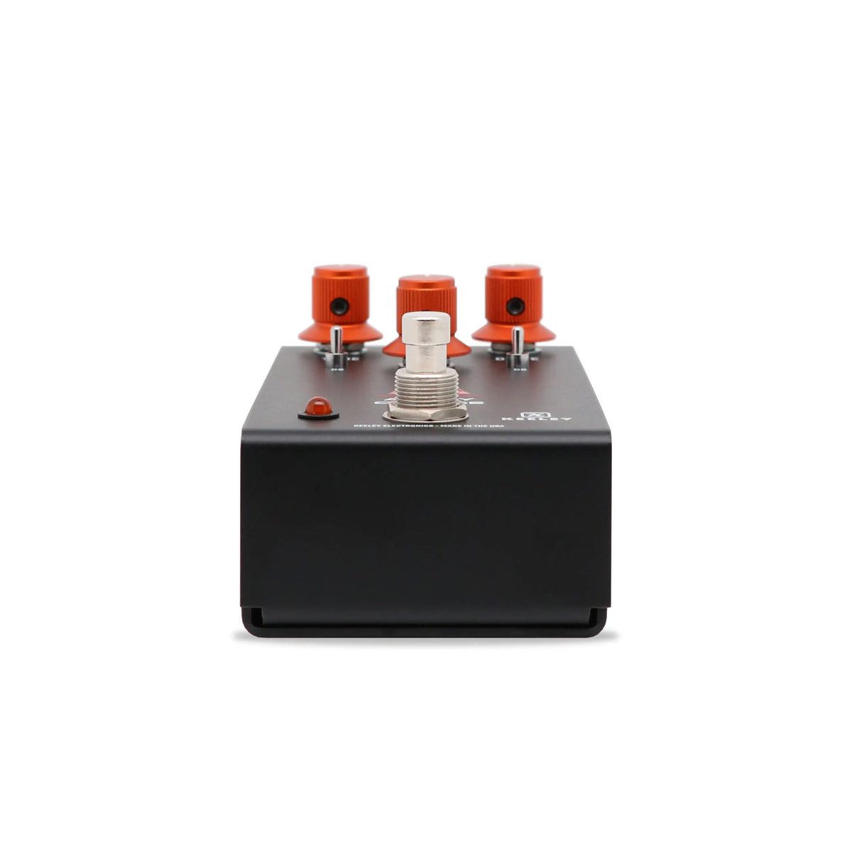 Pédale ANGRY ORANGE, fuzz et distorsion basée sur deux pédales légendaires, 100% analogique, noir et orange