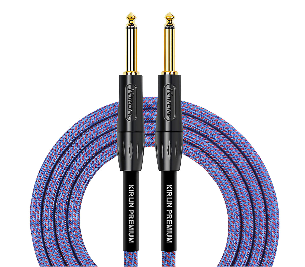 Câble instrument PREMIUM PLUS Jack/Jack, 6 mètres, bleu royal