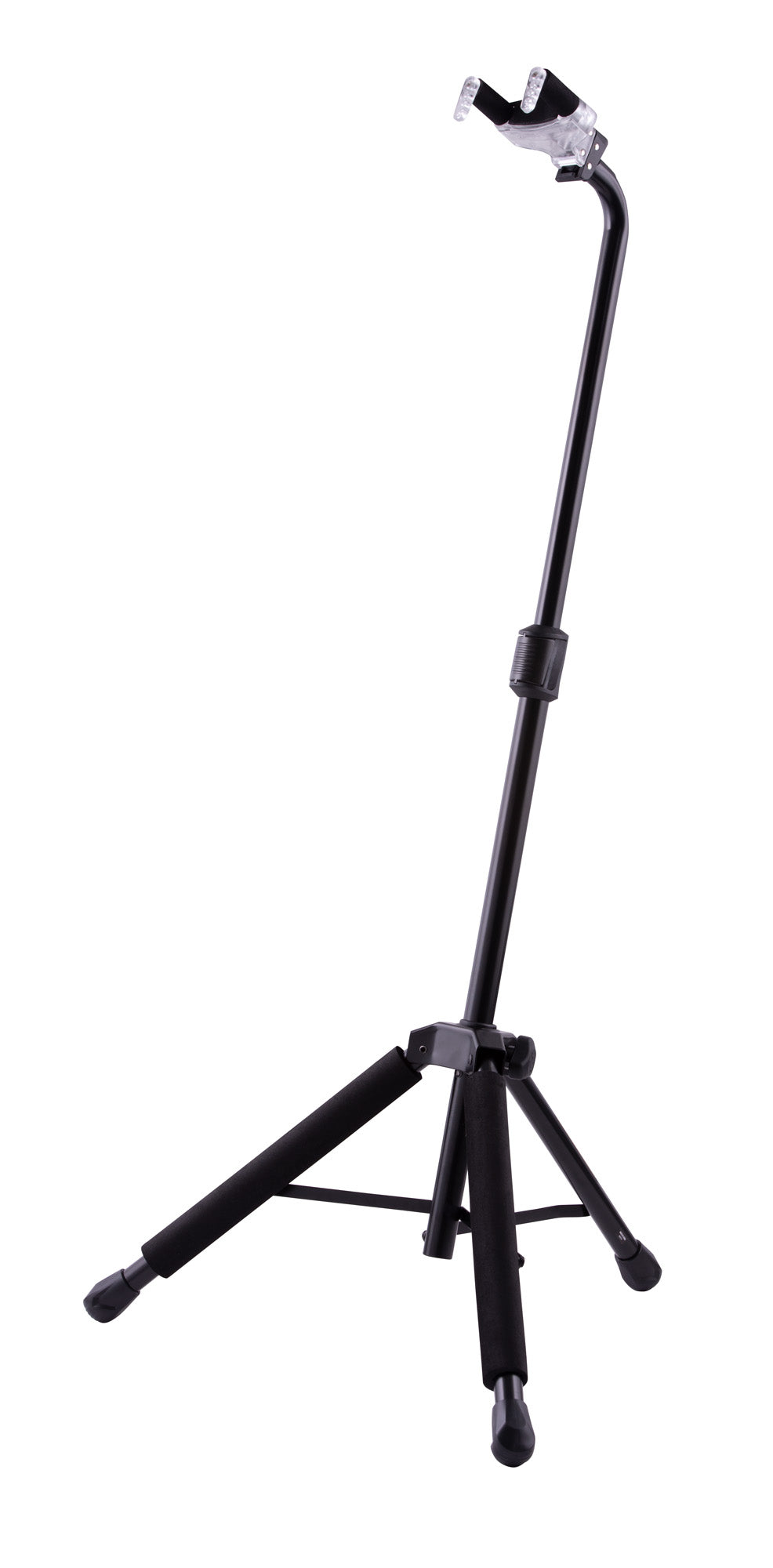 Support pour guitare avec système AGS PLEXI (édition limitée en polycarbonate), système NINA, mousses SFF, noir