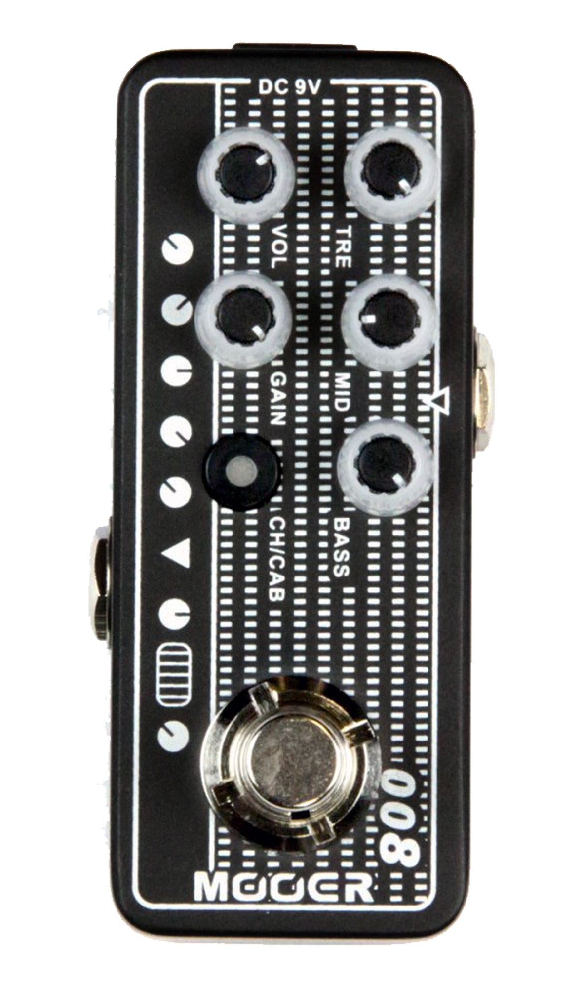 Pédale CALI-MK3, préampli numérique type US High-Gain standard, deux canaux, EQ 3 bandes par canal, noir