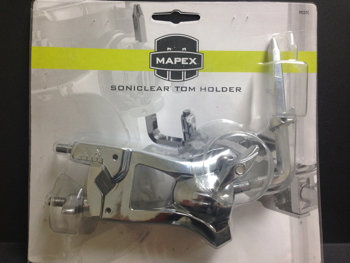 Attache tom simple Sonic Clear, rotule à boule, chrome