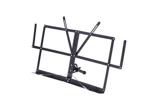 Pupitre de bureau avec plateau pliable, 4 gardes-pages, pied ajustable 180 degrés, antidérapant, housse, noir