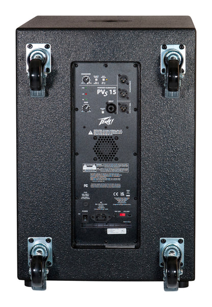 Caisson de basse amplifié 1000W, subwoofer 15", traitement DSP, Bass Enhance, noir