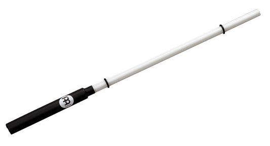 Baguette Samba plastique 3 brins, 2 colliers, noir et blanc