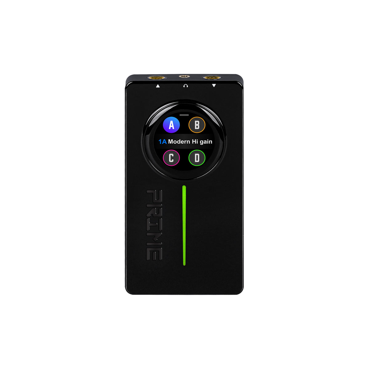 Interface PRIME P2, pour guitare électrique, écran tactile, technologie MNRS de modélisation d'amplis et d'effets, noir