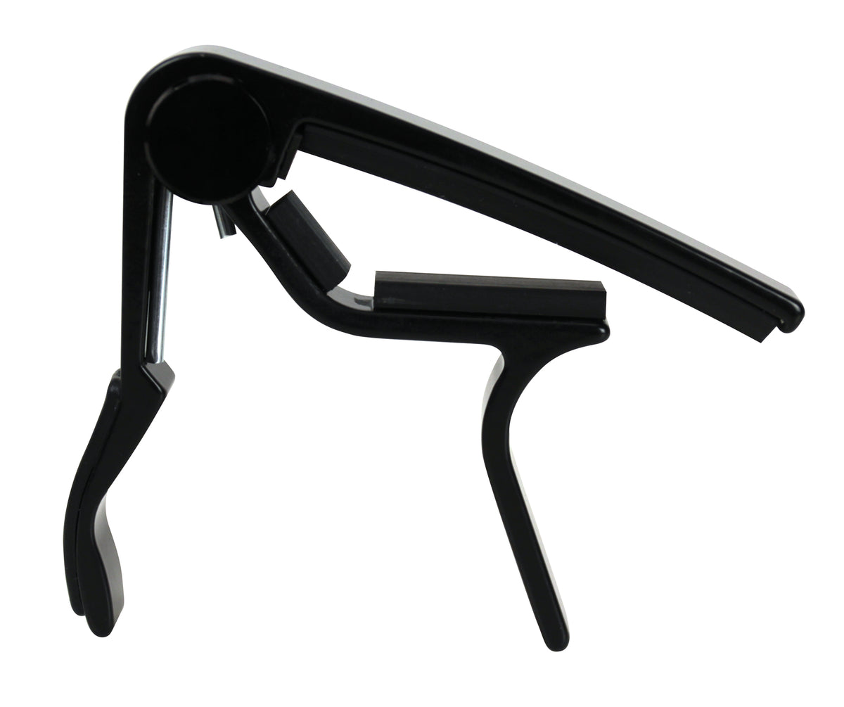 Capodastre pour guitare électrique, manche bombé, action rapide, noir