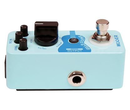 Pédale BABY WATER, délai et chorus haute qualité pour guitare acoustique, 5 modes, boîtier métal, true bypass, bleu