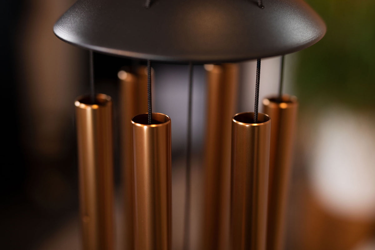 CHIMES SONIC ENERGY MOON 32", BRONZE