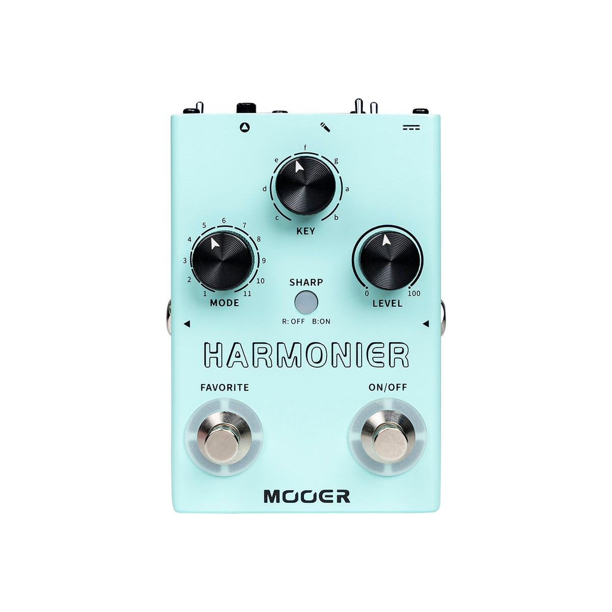 Pédale HARMONIER, 12 harmonisations vocales différentes, 11 modes harmoniques, boîtier métal, vert