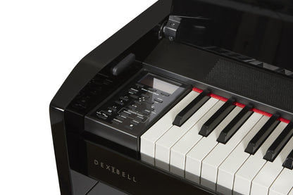 Piano numérique à queue Dexibell Vivo H10MGBKP | 88 notes, toucher lourd hybride