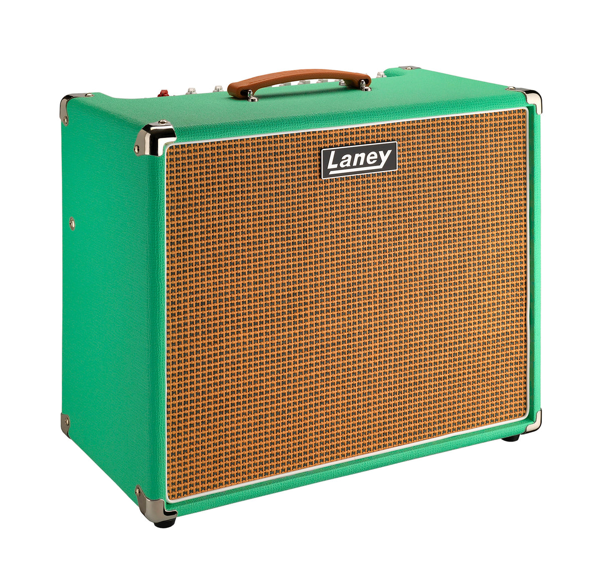 Ampli guitare électrique 60W, 1x HP 12" HH, 2 canaux, EQ 3 bandes, réverb, tremolo, chorus, boucle d'effet, sea foam green