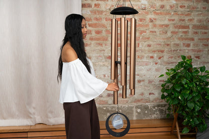 CHIMES SONIC ENERGY AGATE 50", BRONZE
