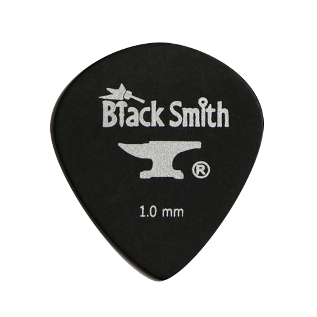 Sachet de 10 médiators Carbon Teardrop Medium Heavy 1.0 mm, noir