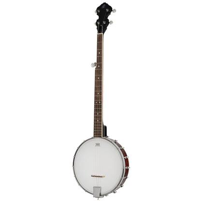 OBJ150OP, banjo 5 cordes fond ouvert, 18 tirants, cercle acajou, manche acajou, whiskey burst satiné