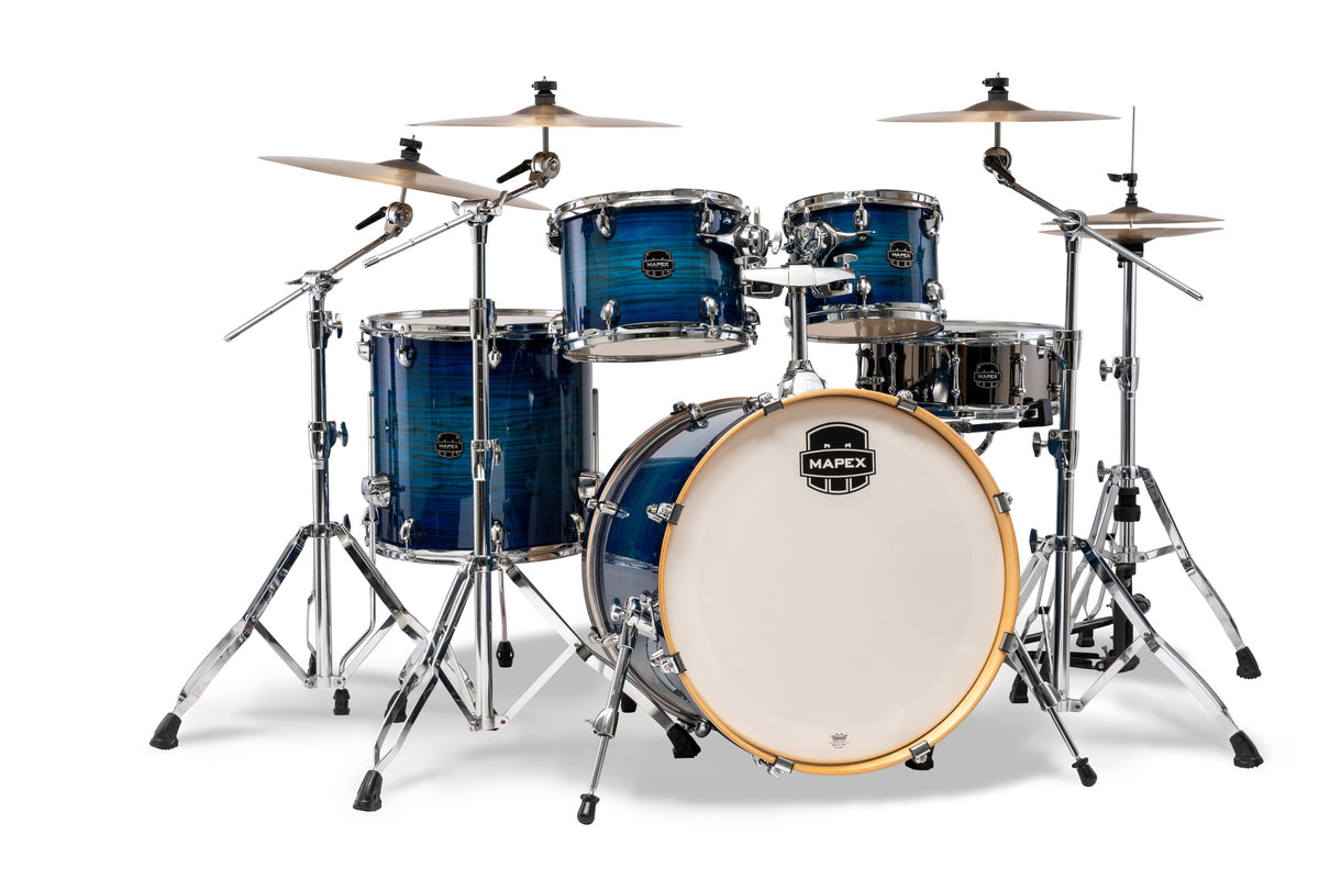 Batterie Mapex Armory Stage 22, 5 fûts, bouleau et érable, sans accessoires, Blue Wave