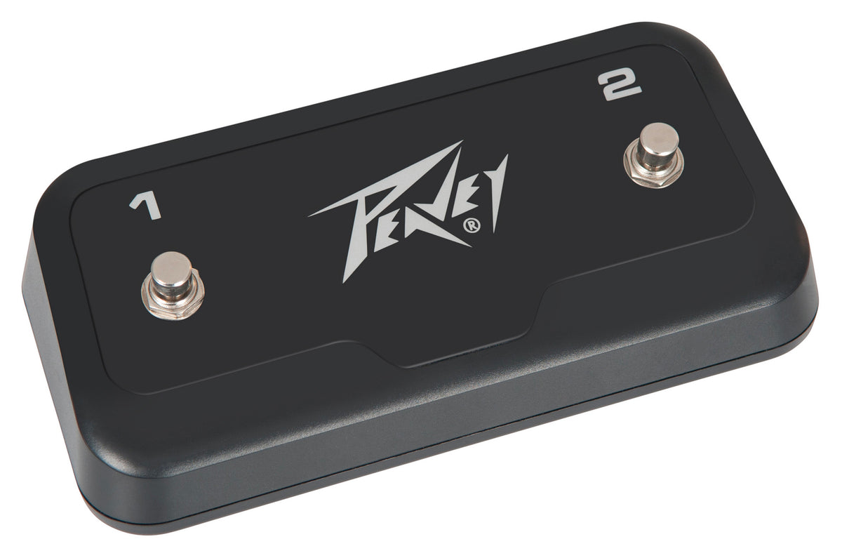 Footswitch double compatible avec une large gamme d'amplis Peavey, finition noir