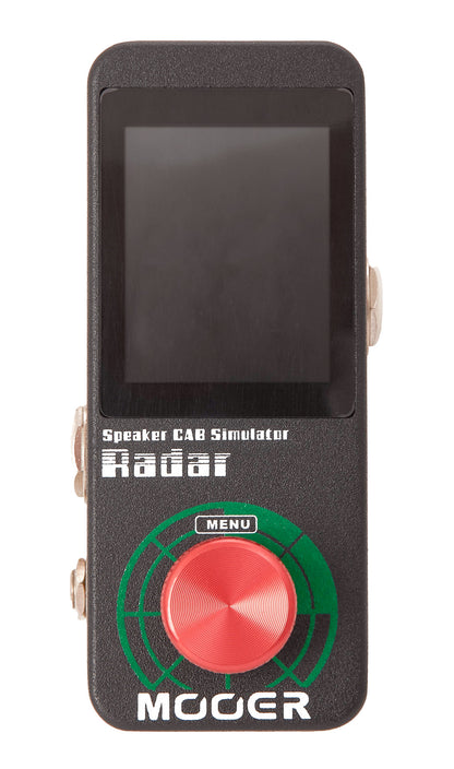 Pédale RADAR, simulateur de haut-parleurs, 30 types d'enceintes, 11 types de micros, 4 types d'amplis, EQ personnalisable, noir