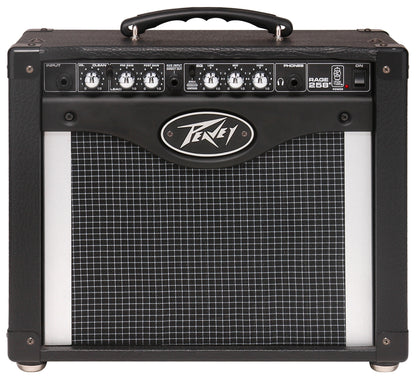 Ampli guitare 25W, HP 1x 8", 2 canaux, EQ 3 bandes, sélecteur Modern/Vintage, entrée auxiliaire, sortie casque, finition noir