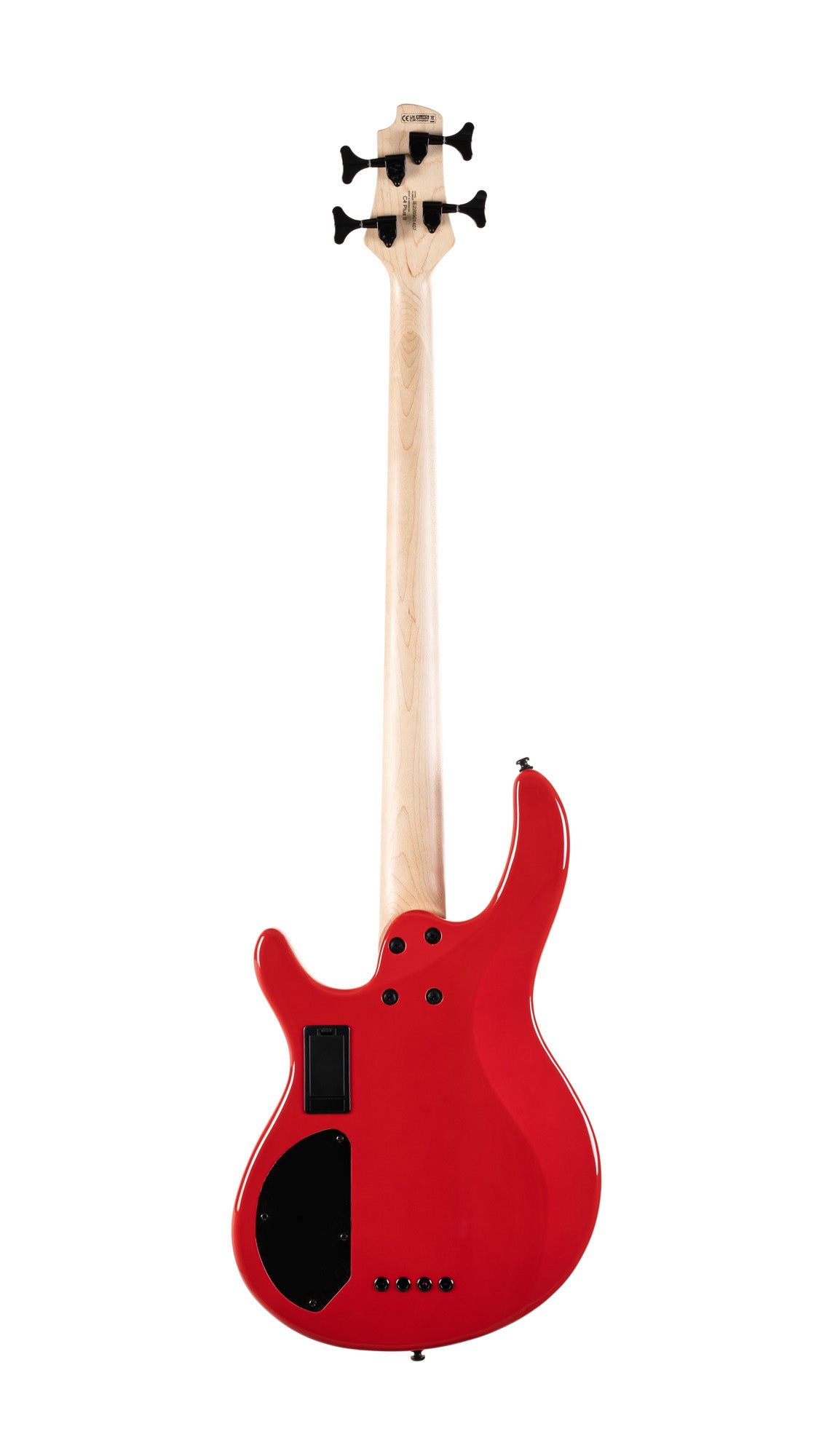 C4 Deluxe, corps peuplier, micros Bartolini MK-1 et préampli Markbass MB-1, candy red