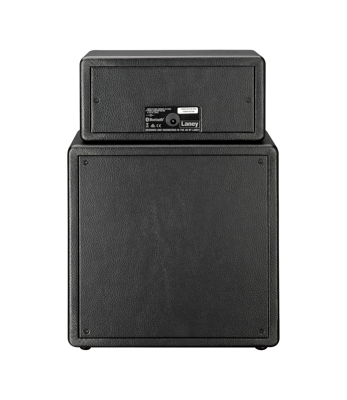 Ampli guitare MINISTACK-B-IRON stéréo 2x 3W, connexion Bluetooth, look Ironheart, 4 x HP 3", 2 canaux, connectique LSI, noir