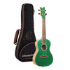 Ukelele de concierto Ortega Element verde metalizado brillante