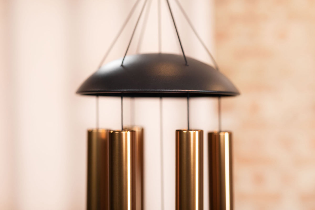 CHIMES SONIC ENERGY MOON 44",BRONZE