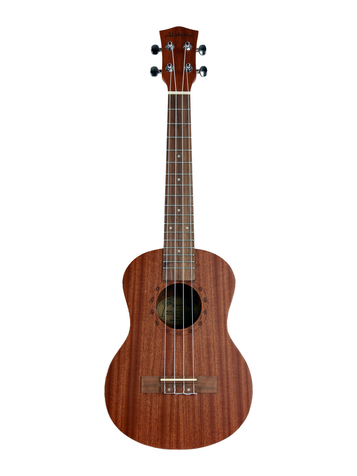 Ukulélé Ténor, table sapele, fond & éclisses sapele, rosace gravée, touche & chevalet noyer, avec housse, naturel