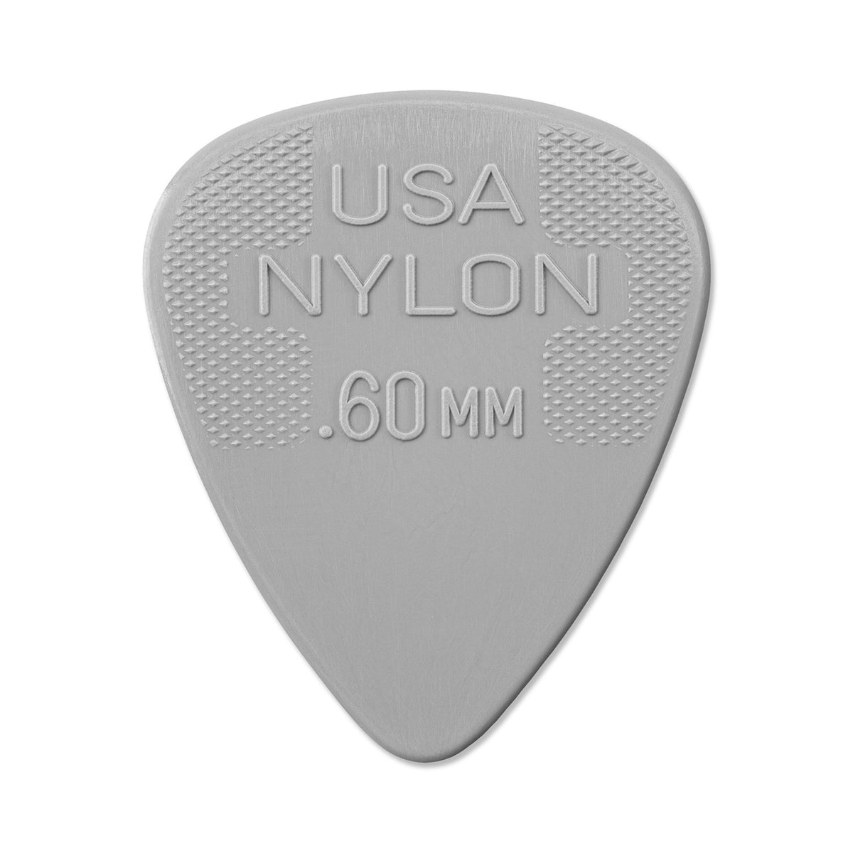 Sachet de 12 médiators Nylon Standard 060 (gris clair)