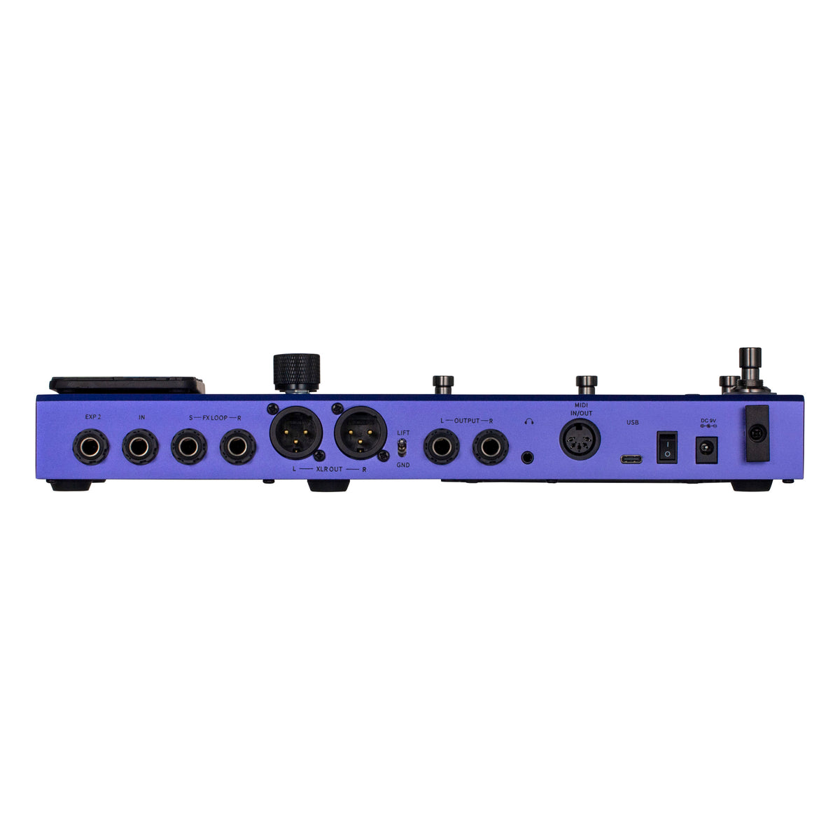 Pédalier multi-effets GE200 PRO Li , 286 modules d'effets et amplificateurs, 20 emplacements d'IR, batterie lithium, bleu