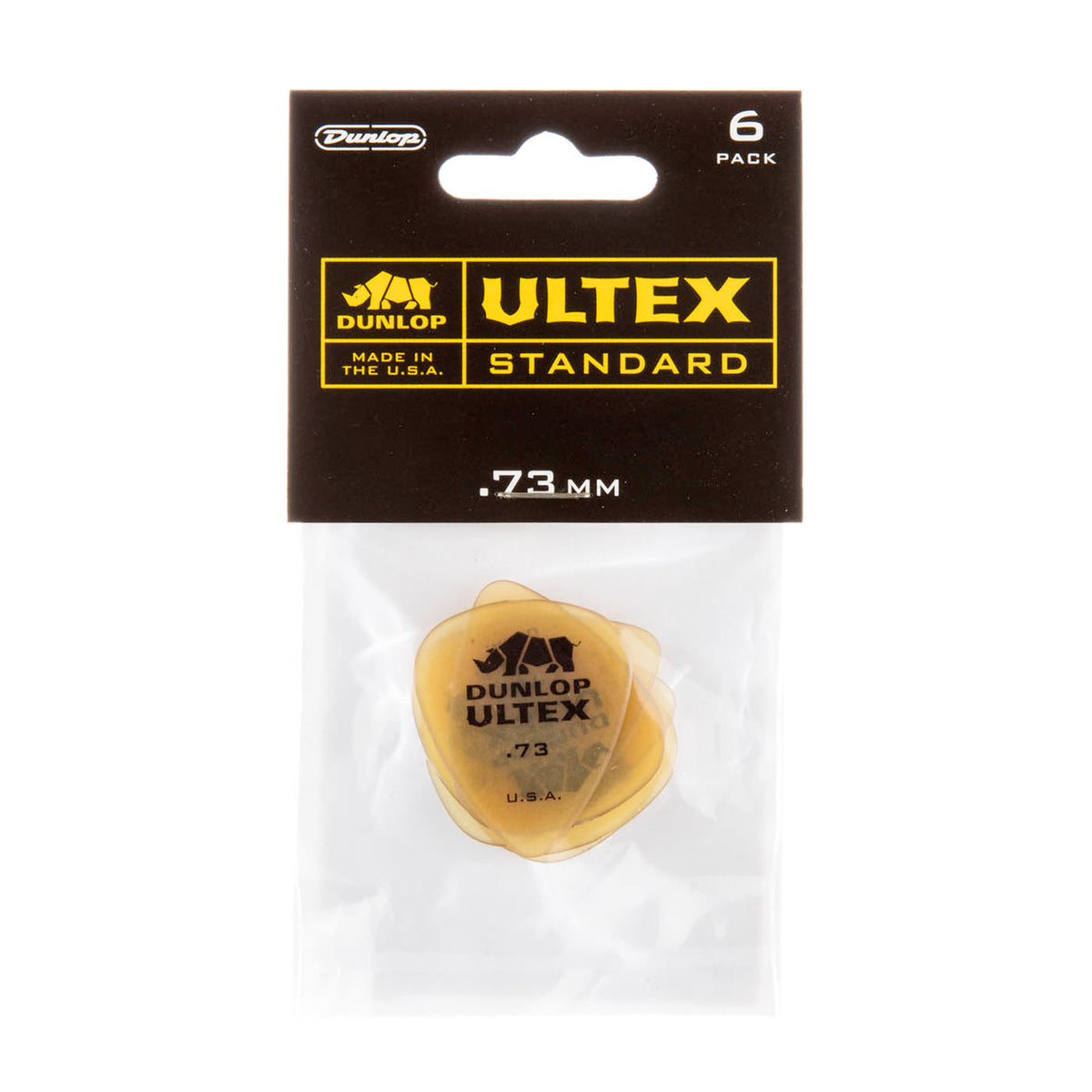 Sachet de 6 médiators Ultex Standard 073 (translucide)