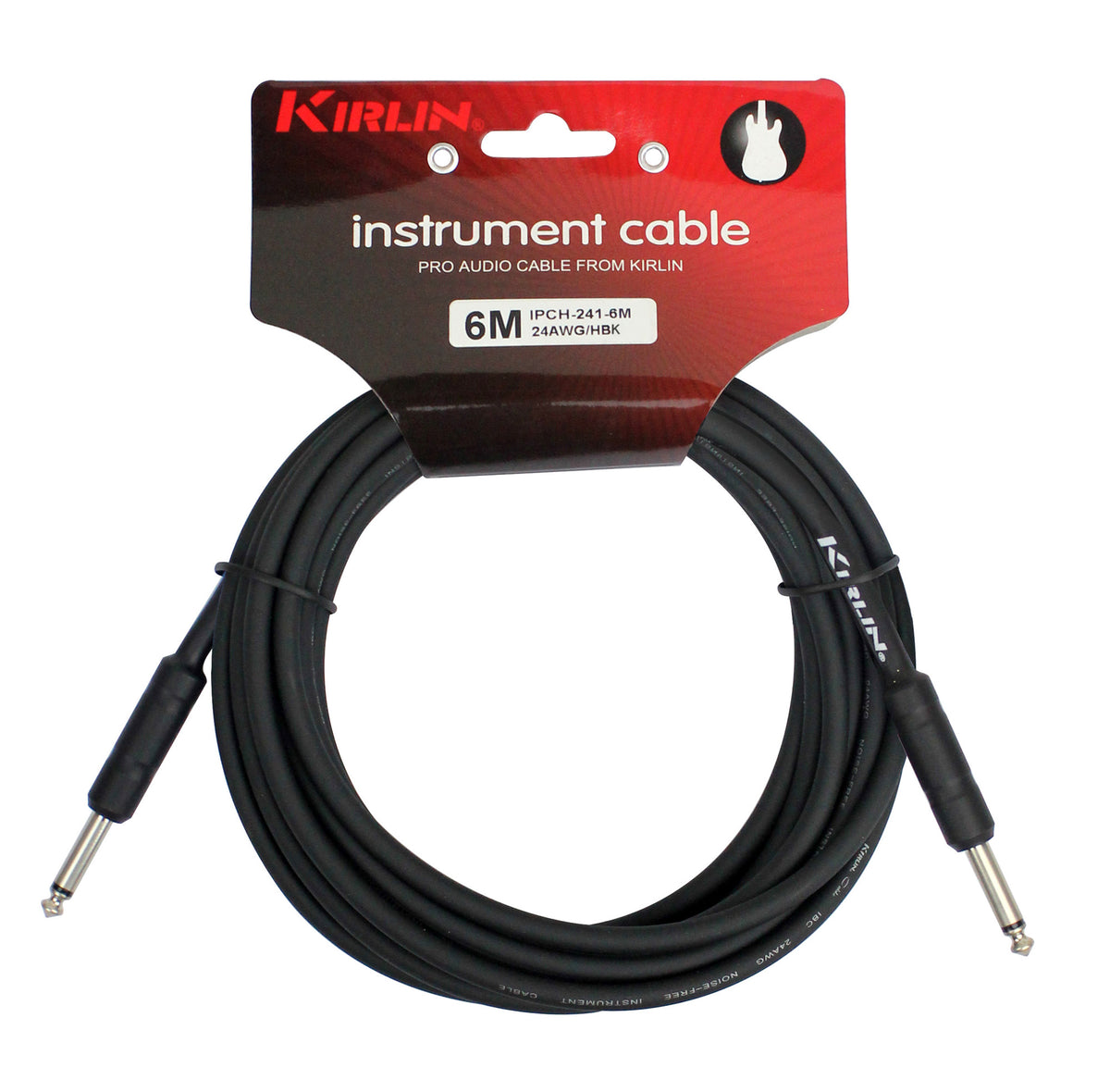 Câble instrument ENTRY Jack/Jack, 1 mètre, noir