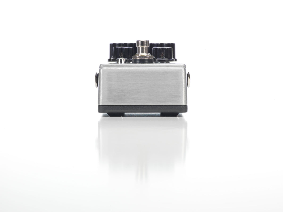 Pédale GUNSLINGER, distorsion Mosfet, fonctionnement sous 9 ou 18V, True Bypass, métal brossé