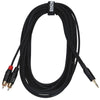 Enova Cable Patch Jack 3,5 Stéréo / 2X RCA 1M