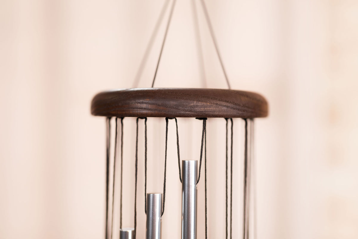 CHIMES SONIC ENERGY SPIRAL 29", ARGENT