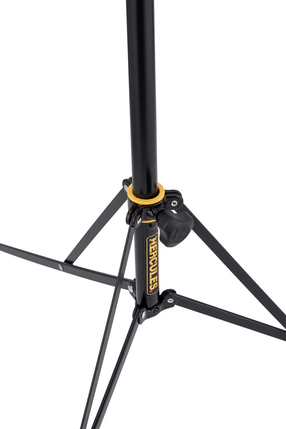 Pupitre pliant, 3 parties, avec housse de transport, plateau: 44 x 29 cm, hauteur: 60 - 120 cm, poids: 1.1 kg, noir et jaune