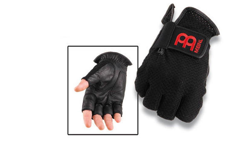 Taille large, sans doigts, noir et rouge
