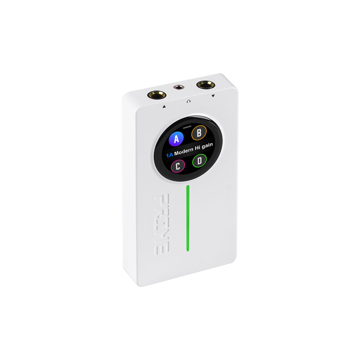 Interface PRIME P2, pour guitare électrique, écran tactile, technologie MNRS de modélisation d'amplis et d'effets, blanc