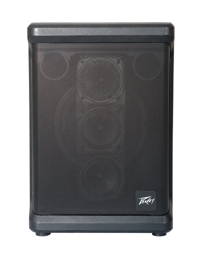 Système de sonorisation 90W, 3x tweeter 2,5", 1 woofer 6,5", 4 canaux, 2 entrées XLR, 2 entrées jack, Bluetooth, autonomie 10h