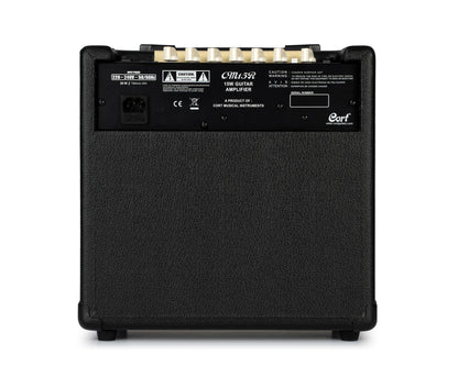 Ampli guitare 15W, 1 x 8", 2 canaux, égaliseur 3 bandes, réverb, entrée CD/MP3 mini-Jack, sortie casque mini-Jack, noir