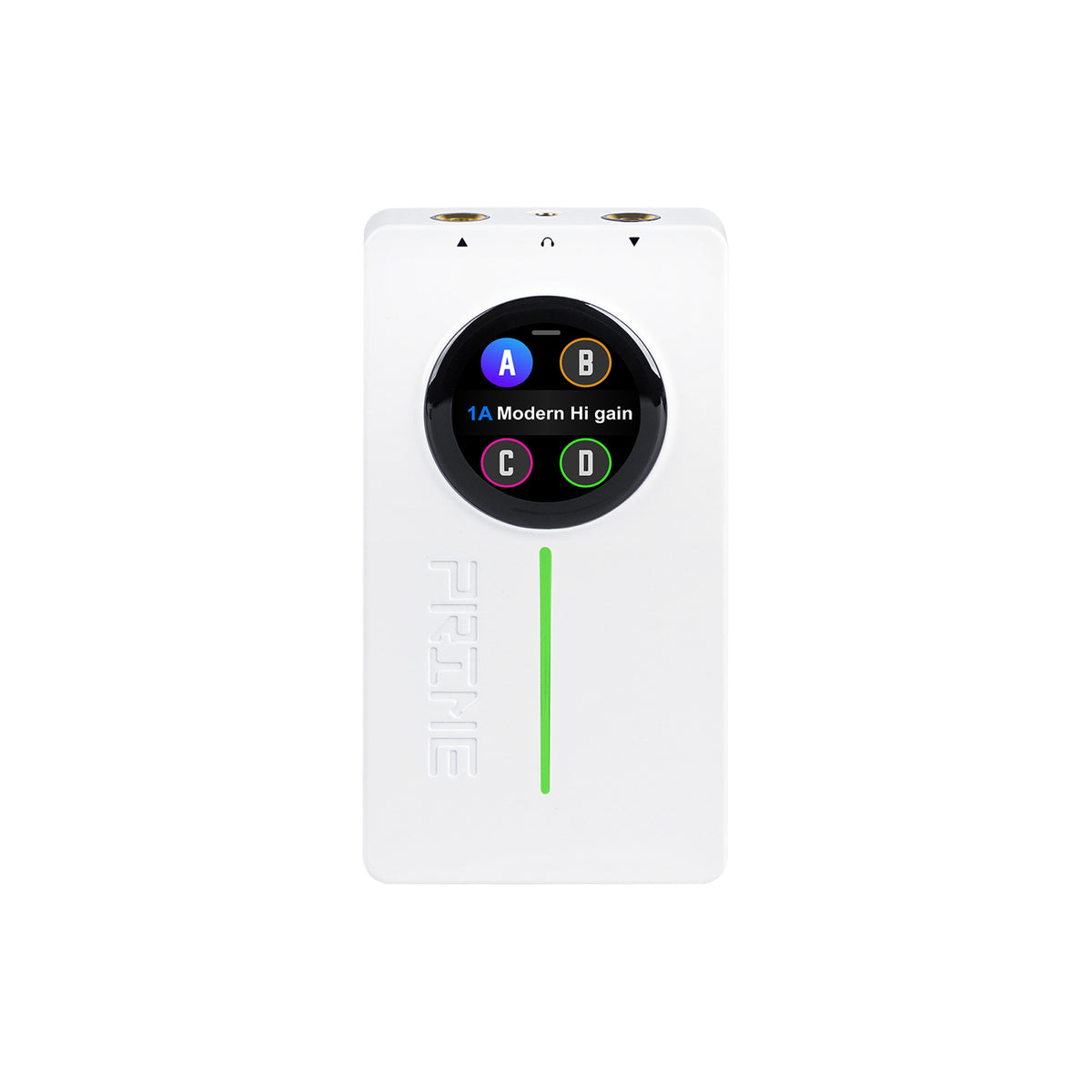 Interface PRIME P2, pour guitare électrique, écran tactile, technologie MNRS de modélisation d'amplis et d'effets, blanc