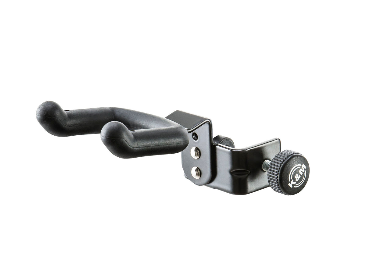Support ukulélé pour tube (7 à 30 mm), acier, bras avec revêtement caoutchouc, poids: 0.137 kg