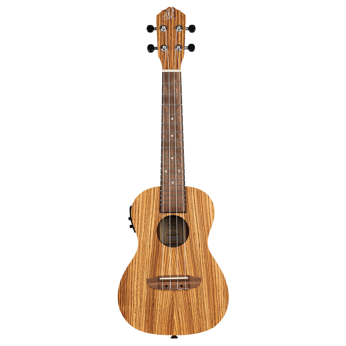 RFU11ZE, modèle Concert, EQ MagusUke, table zebrawood, f/e zebrawood, manche acajou, housse, naturel satiné